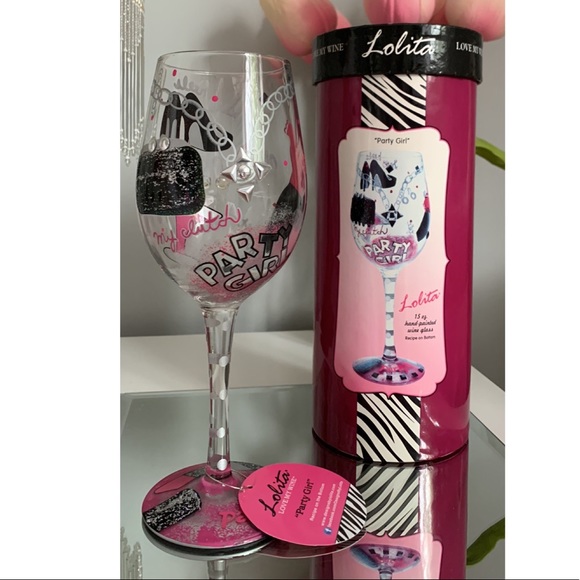 Lolita PARTY GIRL wine glass - Picture 2 of 2